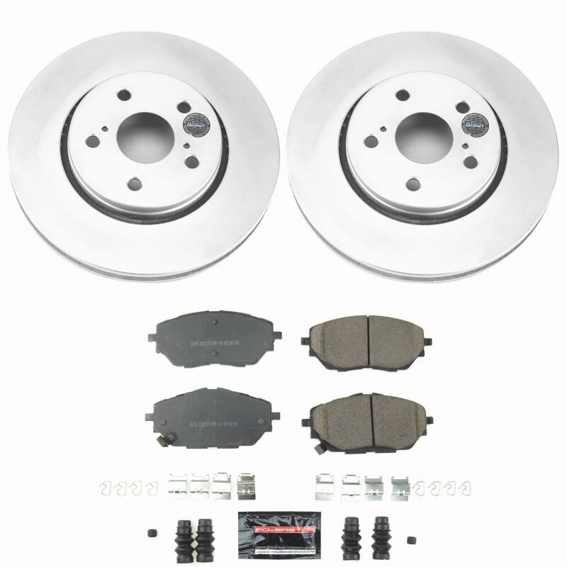Power Stop 18-22 Toyota C-HR Front Z23 Coated Brake Kit