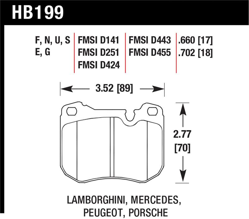 Hawk 77-84 &86-88 Porsche 924 / 78-81 928 / 83-89 944 Blue 9012 Front Race Brake Pads