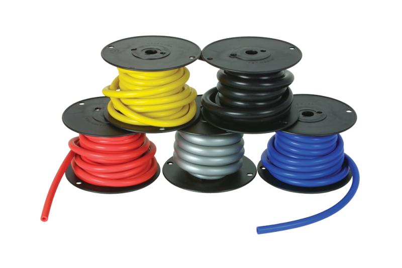 Vibrant 5/32 (4mm) I.D. x 50 ft. of Silicon Vacuum Hose - Black