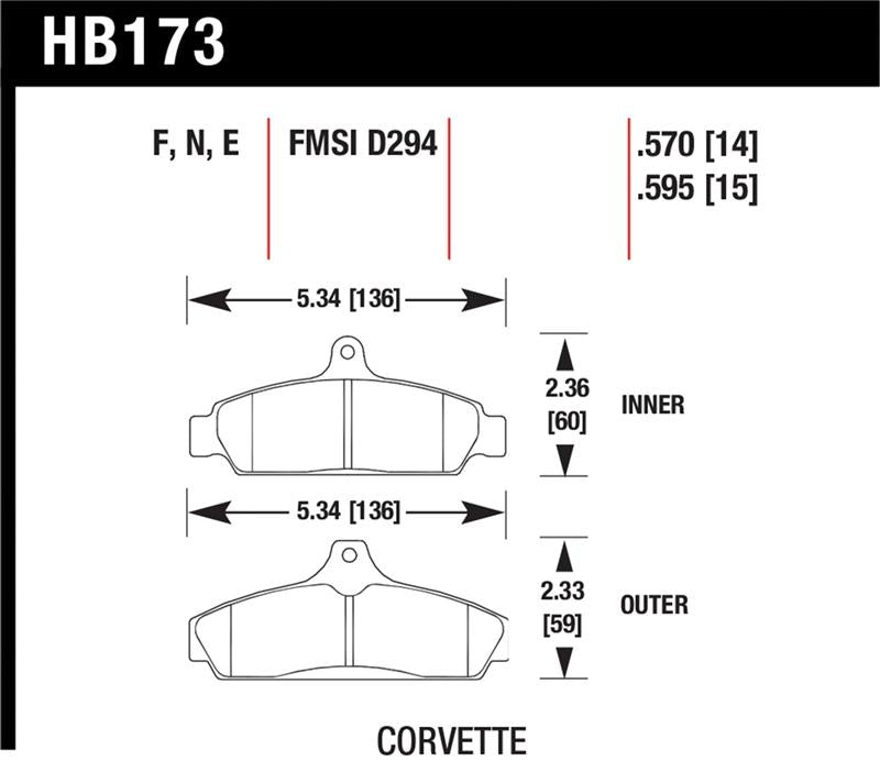 Hawk HP+ Street Brake Pads