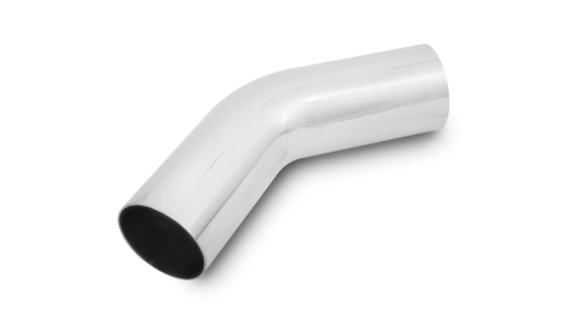 Vibrant 2.75in O.D. Universal Aluminum Tubing (45 degree bend) - Polished