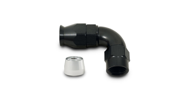Vibrant -4AN 90 Degree Hose End Fitting for PTFE Lined Hose