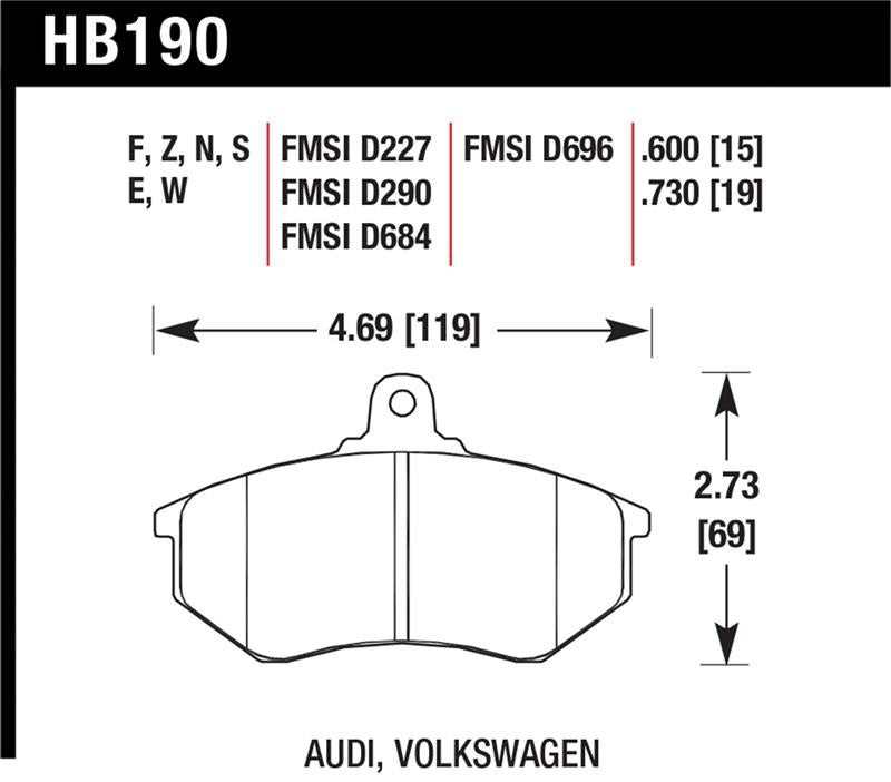 Hawk HP+ Street Brake Pads