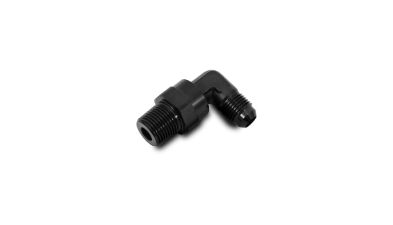 Vibrant -12AN to 1/2in NPT Male Swivel 90 Degree Adapter Fitting