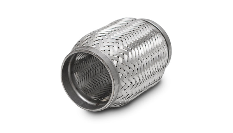 Vibrant SS Flex Coupling with Inner Braid Liner 2.5in inlet/outlet x 8in flex length