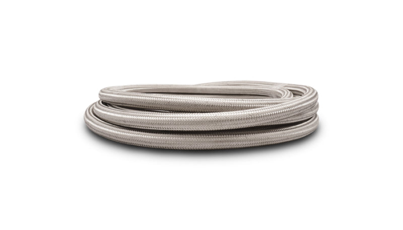 Vibrant SS Braided Flex Hose with PTFE Liner -4 AN (10 foot roll)