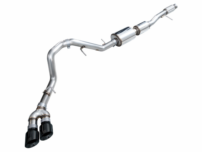 AWE Tuning 2021+ GMC Tahoe/Yukon 5.3L 0FG Side Exit Catback Exhaust - Diamond Black Tips