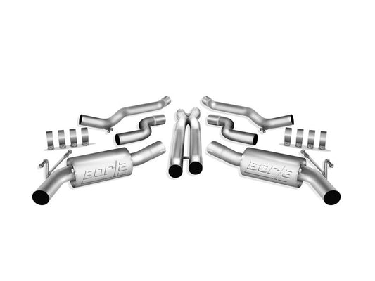 Borla 2010 Camaro 6.2L V8 S Type Catback Exhaust w/o Tips works w/ factory ground affects package ON
