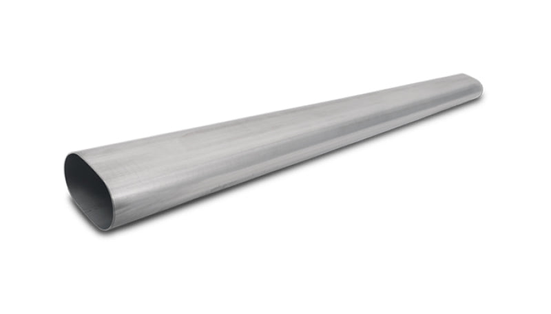 Vibrant 4in Oval (Nominal Size) T304 SS Straight Tubing (16 ga) - 5 foot length