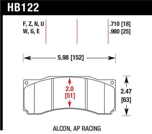 Hawk Stoptech ST-60 Caliper HP+ Street Brake Pads