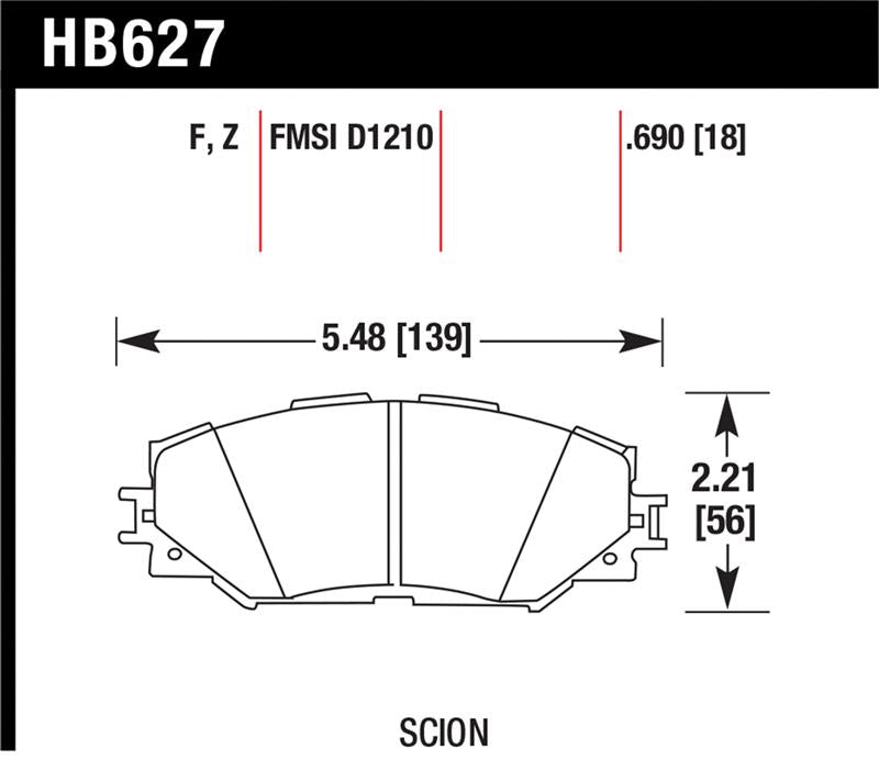 Hawk Performance Ceramic Street Brake Pads