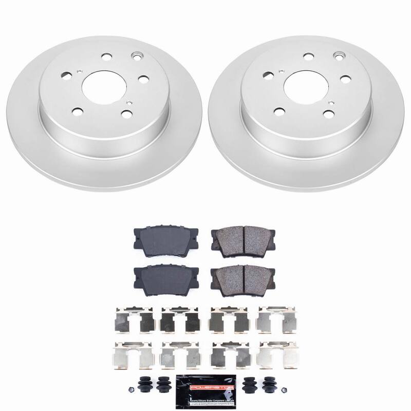 Power Stop 10-12 Lexus HS250h Rear Z23 Coated Brake Kit