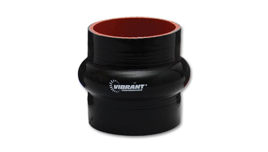 Vibrant Silicone Hump Hose Coupler 3.75in ID x 3.00in Long - Black