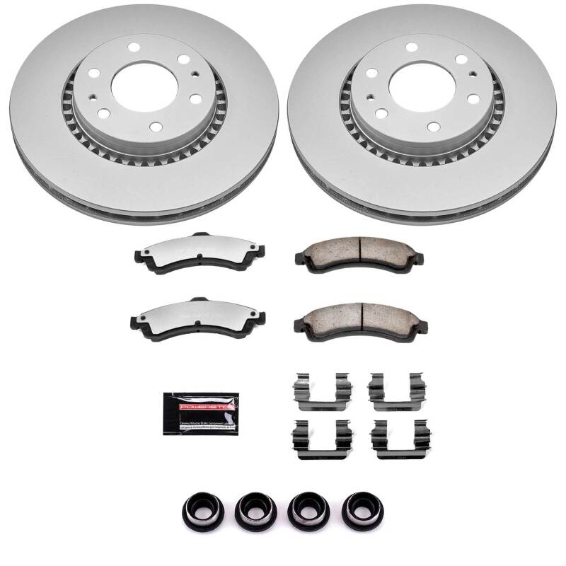 Power Stop 04-05 Buick Rainier Front Z36 Coated Truck & Tow Brake Kit