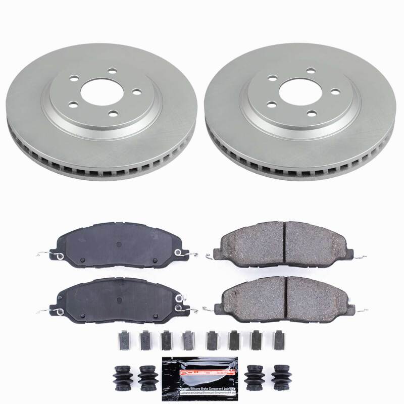 Power Stop 11-14 Ford Mustang Front Z23 Coated Brake Kit
