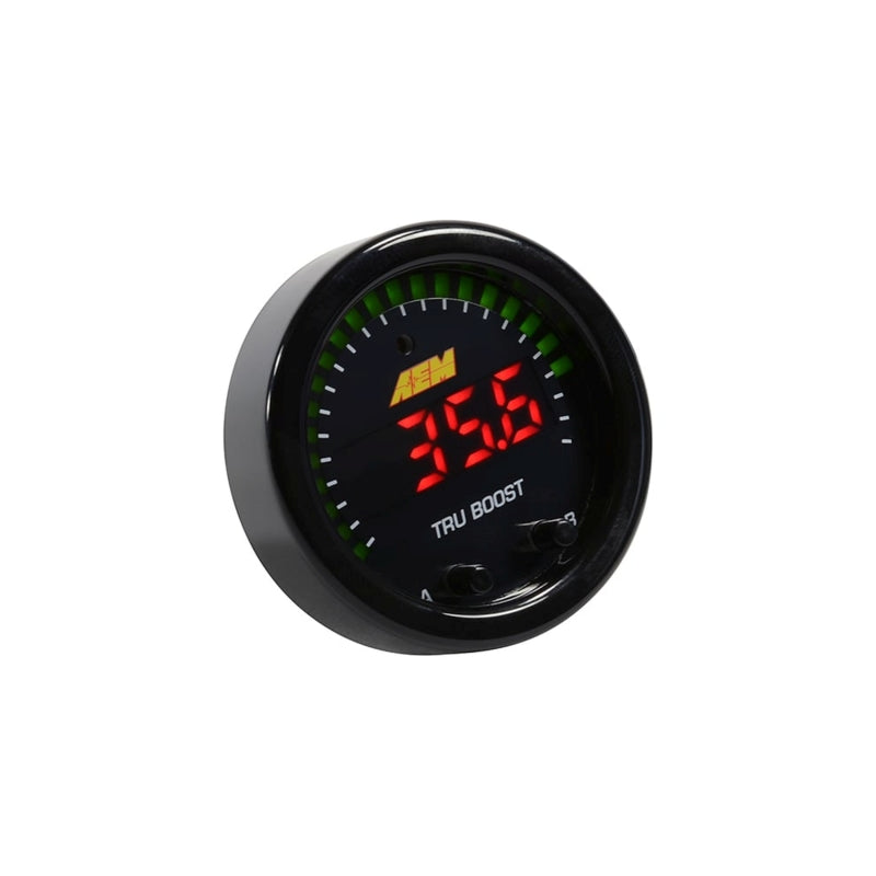 AEM X-Series Tru-Boost Controller Gauge w/ Boost Control Solenoid 80PSIg Internal MAP Sensor