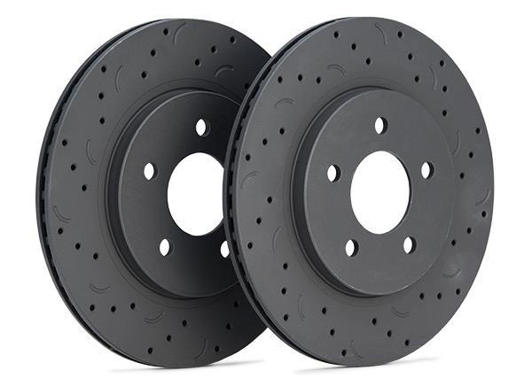 Hawk Talon 2013 Acura ILX Drilled and Slotted Rear Brake Rotor Set
