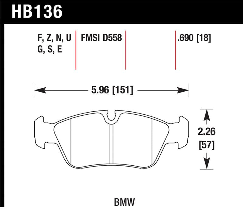 Hawk HP+ Street Brake Pads