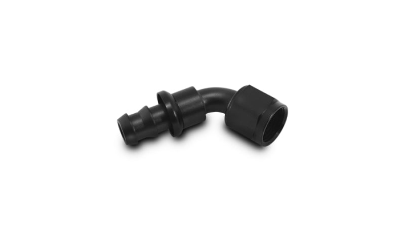 Vibrant Push-On 60 Degree Hose End Elbow Fitting Size -12AN