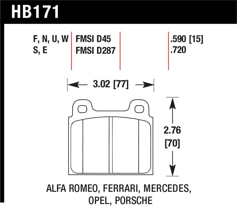 Hawk HPS Street Brake Pads