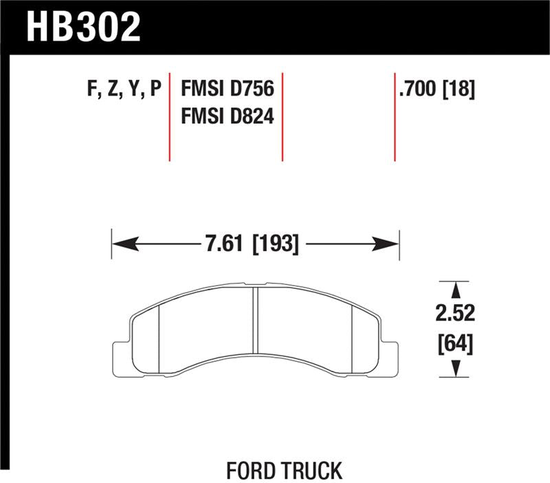 Hawk Super Duty Street Brake Pads