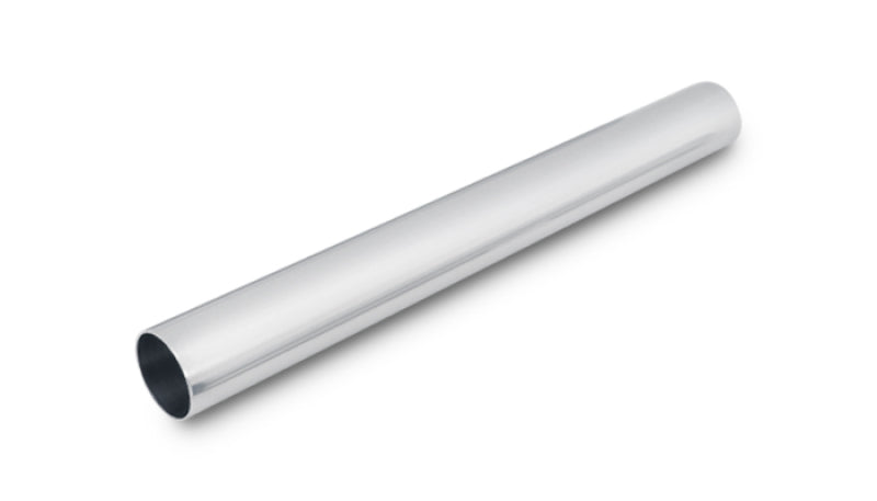 Vibrant 2.5in O.D. Universal Aluminum Tubing (18in long Straight Pipe) - Polished