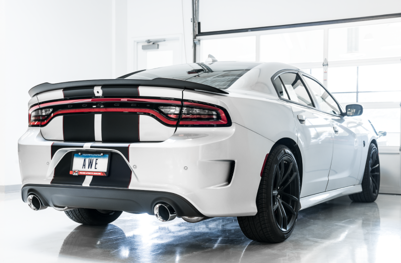 AWE Tuning 2017+ Dodge Charger 5.7L Track Edition Exhaust - Chrome Silver Tips
