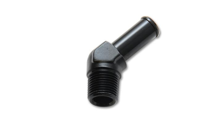 Vibrant 3/8in NPT to 1/2in Barb Straight Fitting - Aluminum