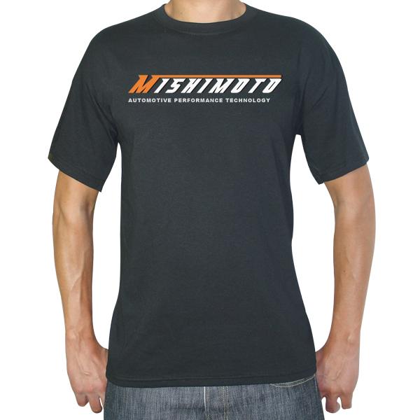Mishimoto Mens Athletic Script Black T-Shirt - XX Large